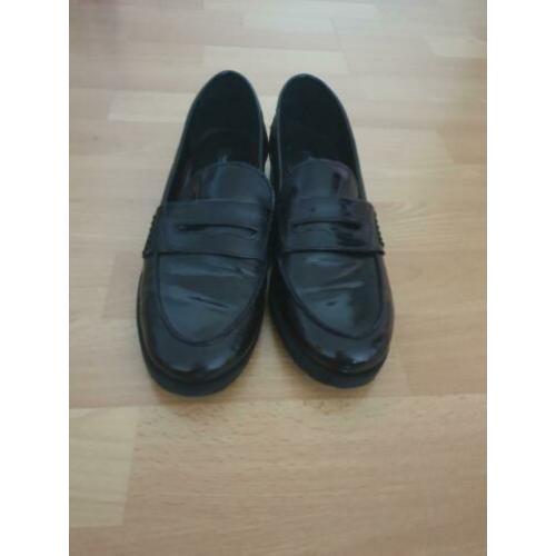 Zwarte Zara lakloafers maat 39