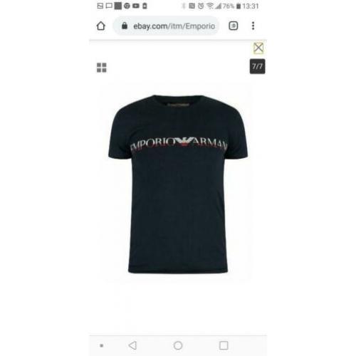 Emporio Armani Crewneck Mega Logo t-shirt L Nieuw