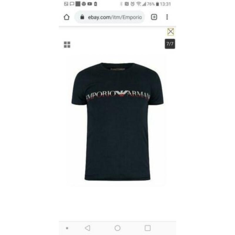 Emporio Armani Crewneck Mega Logo t-shirt L Nieuw