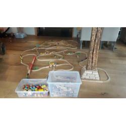 Houten trein rails / baan