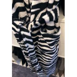 Badrock - Heerlijk zachte badjas/duster met zebraprint