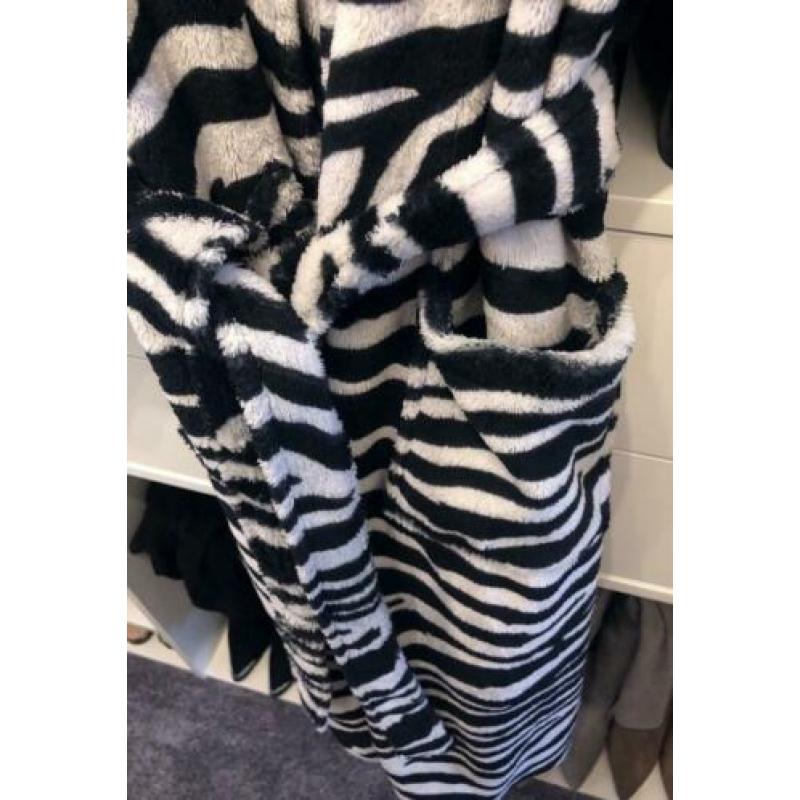 Badrock - Heerlijk zachte badjas/duster met zebraprint