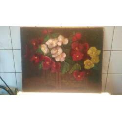 mooi oud bloemenstilleven gesigneerd