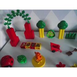 Te koop Duplo set: Little Forest bos vriendjes, pop + rugzak