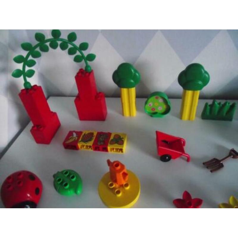 Te koop Duplo set: Little Forest bos vriendjes, pop + rugzak