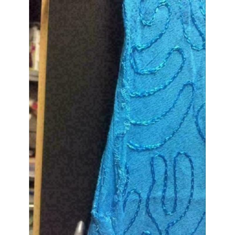 Blauw zomer jurk,maat: l