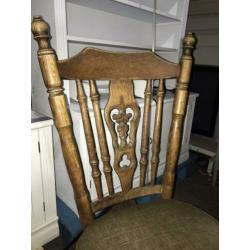 Set van2 antieke spijltjes stoelen retro Vintage stoel