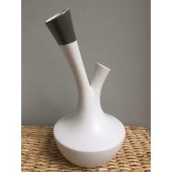 ==Nieuw== Grote Design vaas Drescher 40 cm wit