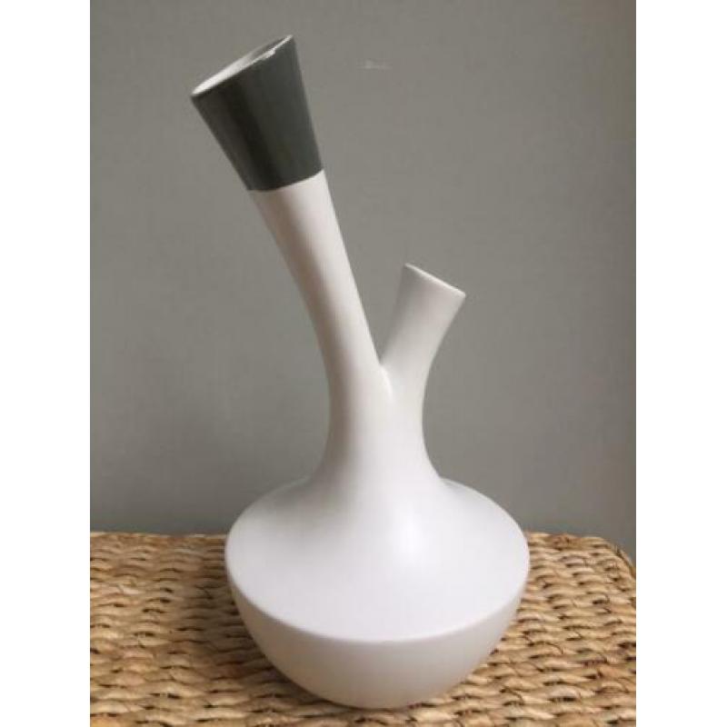 ==Nieuw== Grote Design vaas Drescher 40 cm wit