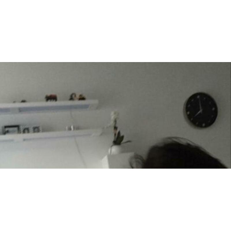Hoogglans wit wandplanken 2x met verlichting(Goossens wonen)