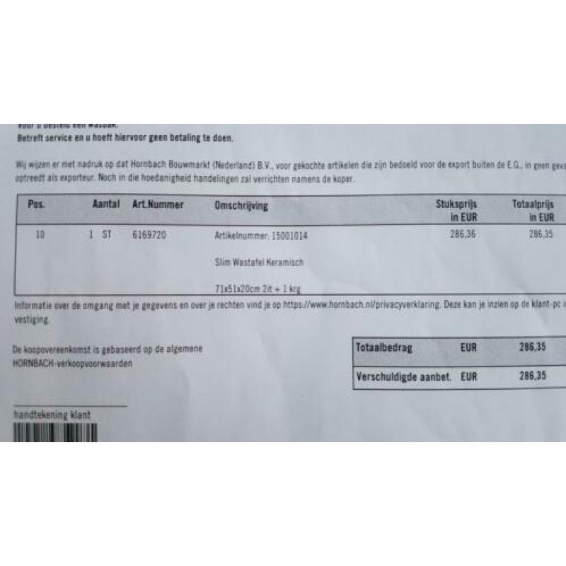 Opbouw keramiek wastafel