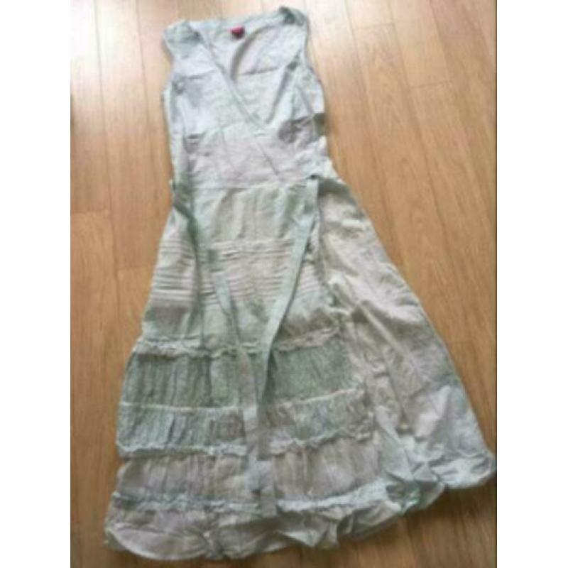 OILILY Prachtige zachtgroene BOHO zomer jurk , maat 38
