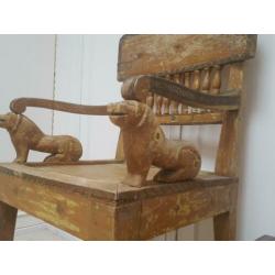 Brocante Antieke Koloniale stoel