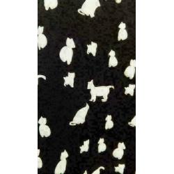 ZIGGA zwart/wit top met honden en poesen mt S