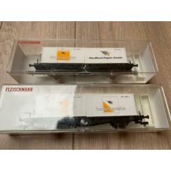 Fleischmann wagon nordland papier 2 stuks OVP -kleine oplage