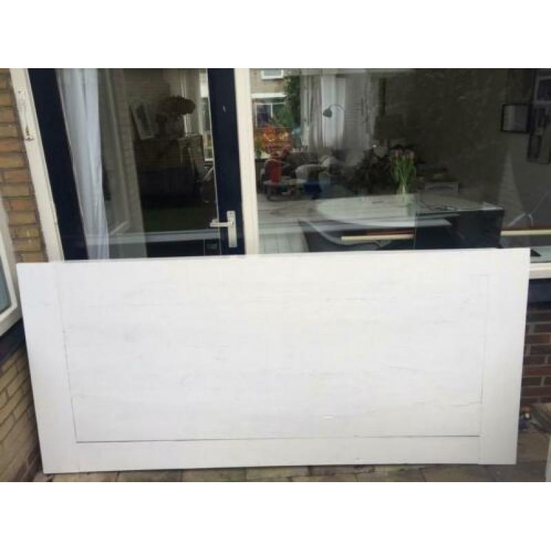 Eettafel zwaar teak wit gelakt