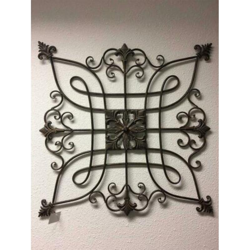 Prachtig mooi decoratief metalen wandrek-wanddeco