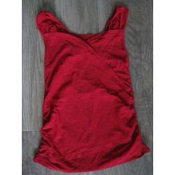 Rode top | Rood topje stretch maat S 36
