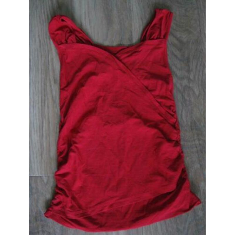 Rode top | Rood topje stretch maat S 36