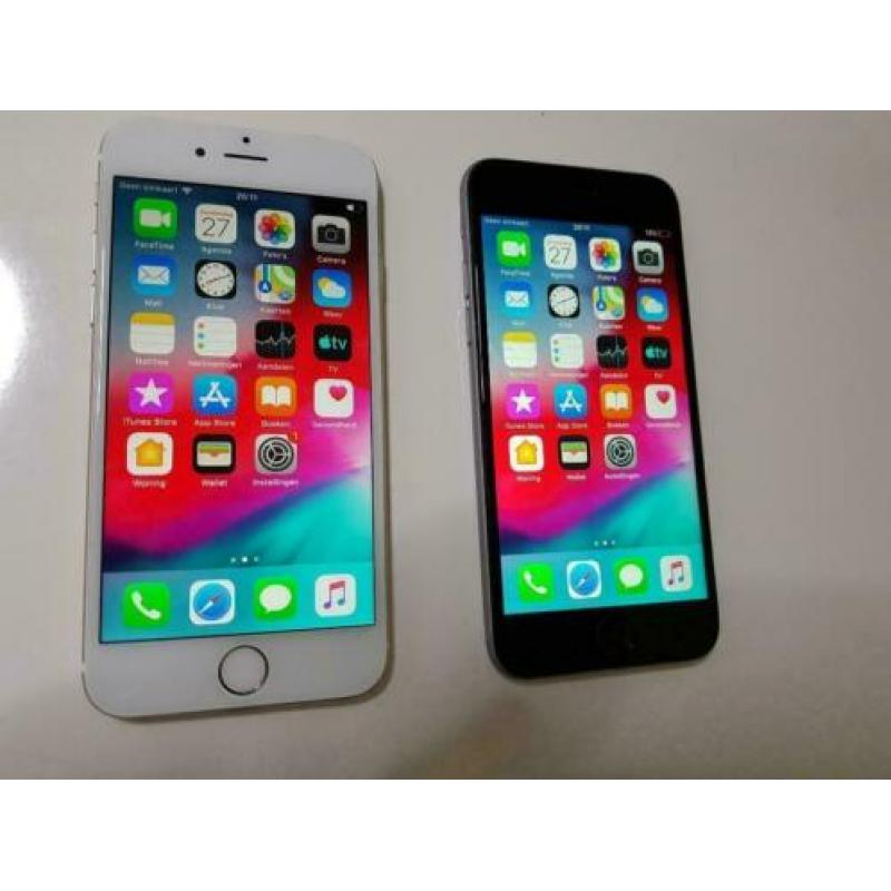2X Iphone 6 /16 gb met nieuwe scherm