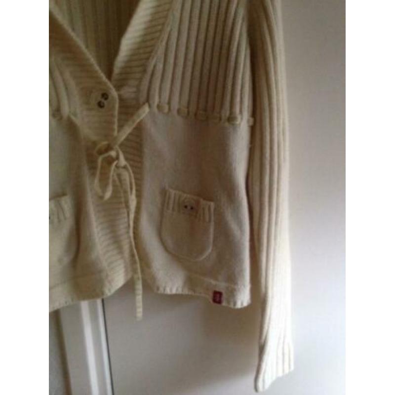 Edc esprit vest ecru / gebroken wit / off white l / xl