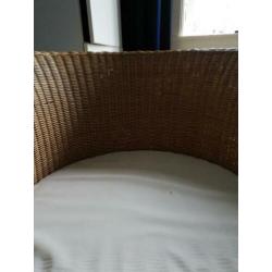 Fautieul riet rotan, stoel, kinderkamer luie stoel kussen