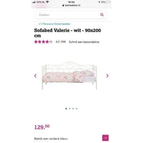 Bed Sofabed Bedbank 90x200 voor een meisje