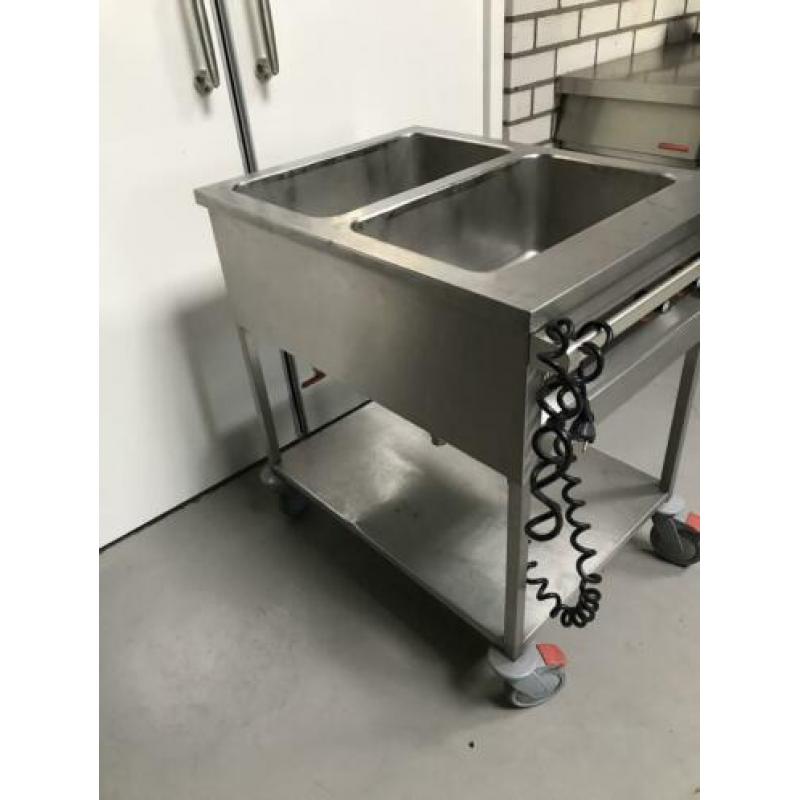 au bain marie wagen / uitgiftewagen / warmhoudwagen horeca