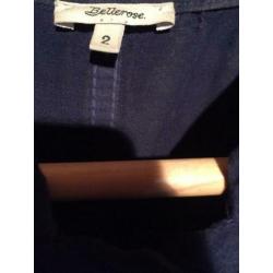 Bellrose jurk indigo blauw mt 2
