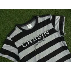 CHASIN shirt maat M als nieuw , grijs zwart gestreept
