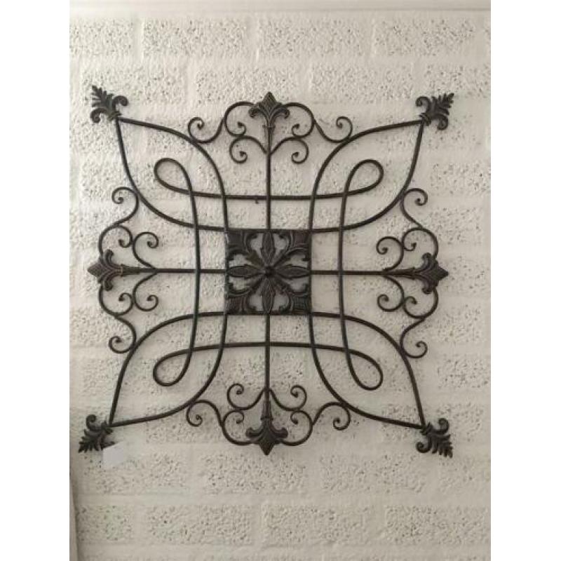 Prachtig mooi decoratief metalen wandrek-wanddeco