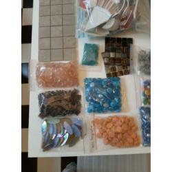 Restant mozaïek materialen