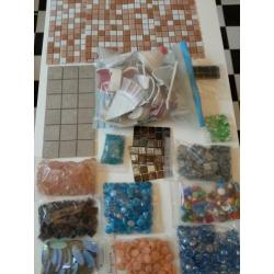 Restant mozaïek materialen