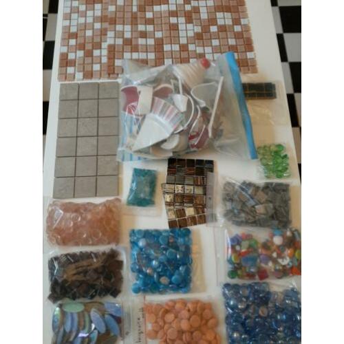 Restant mozaïek materialen