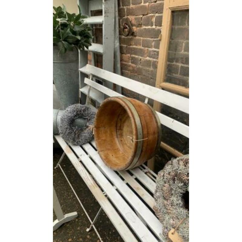 Antieke gouden Franse spiegel met kuif IL Fienile brocante