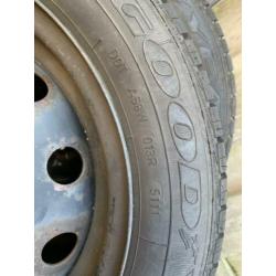 Zomerbanden Kia Picanto incl stalen velgen Goodyear