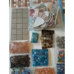 Restant mozaïek materialen
