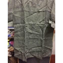 Groen linen zomer tuniek, maat:l/xl