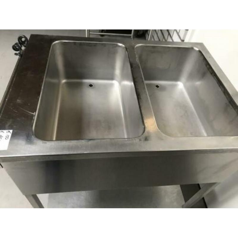 au bain marie wagen / uitgiftewagen / warmhoudwagen horeca