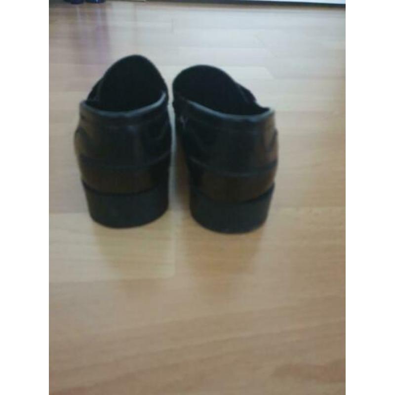 Zwarte Zara lakloafers maat 39