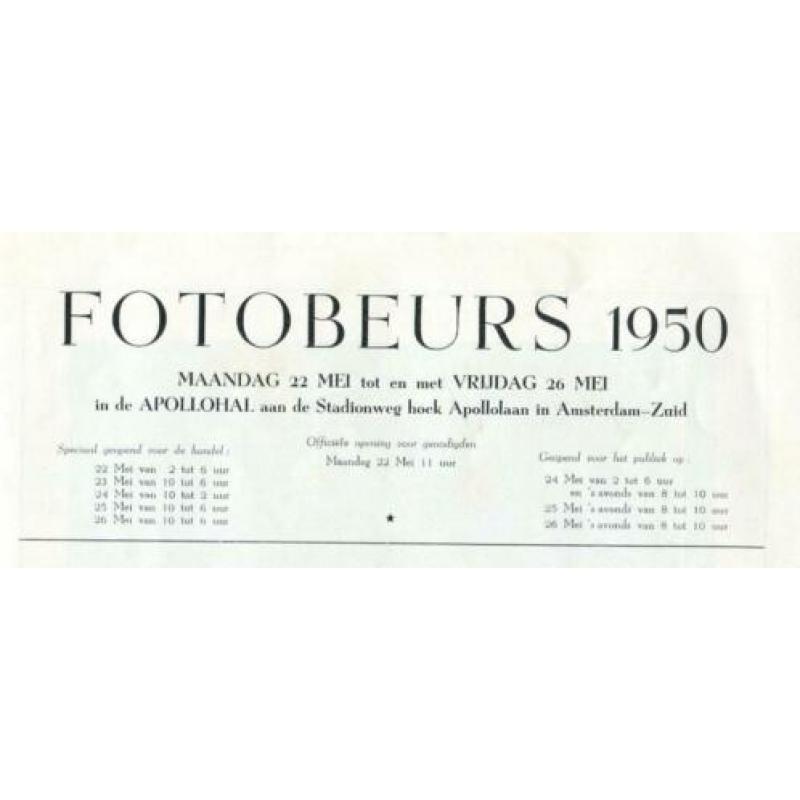Fotoblad Foto - Fotobeurs mei 1950 nummer