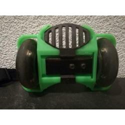 Flashing Rollers in de kleuren zwart en groen.