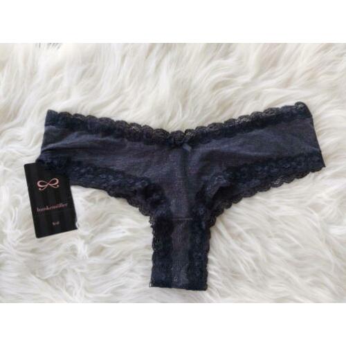 Donkerblauwe slip met glitters van Hunkemoller maat S
