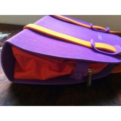 tas - Italiaans design - merk IOAIIIO - paars en oranje