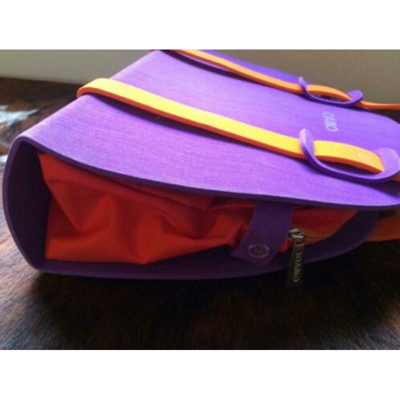 tas - Italiaans design - merk IOAIIIO - paars en oranje