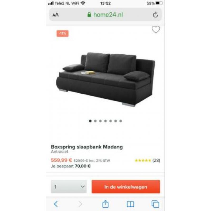 slaapbank boxspring