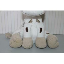 Tiamo giraf knuffel en knuffeldoekje wit cadeautip
