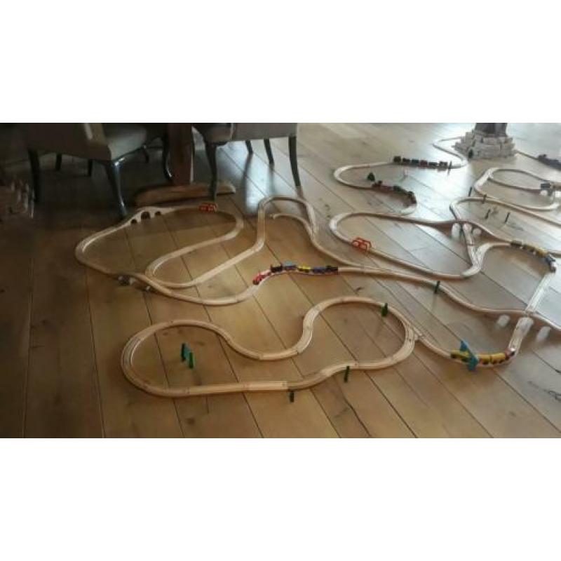 Houten trein rails / baan