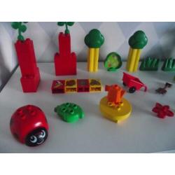 Te koop Duplo set: Little Forest bos vriendjes, pop + rugzak