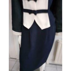 Retro 3 delige pakje Italiaans m 40-42 Donkerblauw